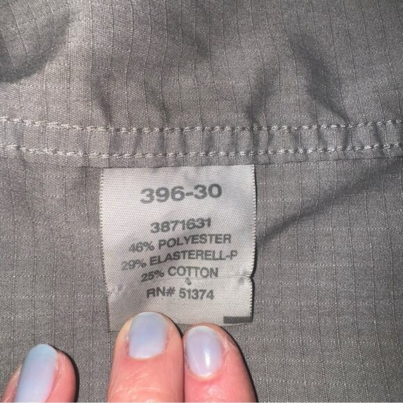 Carhartt Thrashed Distressed Men Size XL Ripstop Button-Down SS Work Shirt Gray - Picture 7 of 9